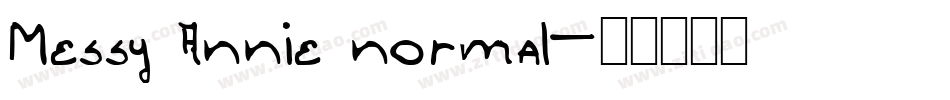 Messy Annie normal字体转换